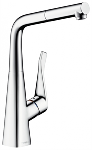Смеситель Hansgrohe Metris 14821800 для кухонной мойки, под сталь 14821800