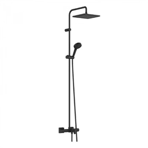 Душевая система Hansgrohe Vernis Shape 26900670 Showerpipe 240 1jet, термостатическая, черный матовый 26900670