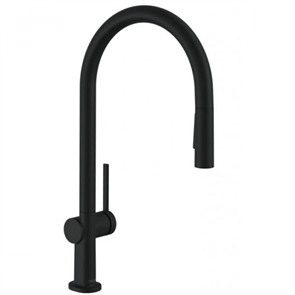Смеситель Hansgrohe Talis 210 M54, для кухонной мойки, с вытяжным изливом, чёрный матовый, 72800670 72800670