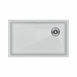 Paulmark LUMI 74UNI-SKEW, мойка, гранит, белый lu74sk-wh