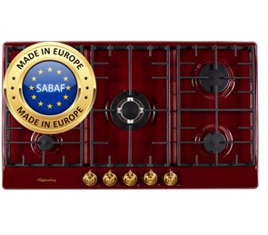 Встраиваемая газовая варочная панель Kuppersberg FV 9 TGRZ BOR bronze 00005541
