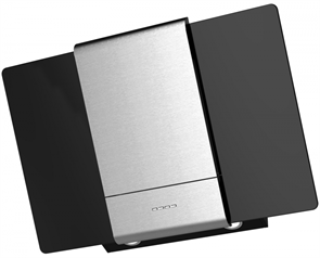 Каминная вытяжка Krona Talli 900 inox/black glass 3P 00020309