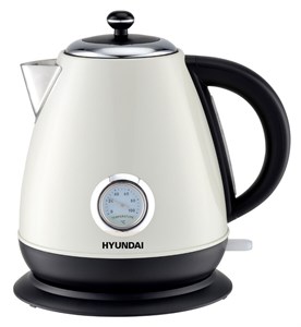 Чайник электрический Hyundai HYK-S4502 жемчужный/черный 1388327