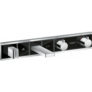 Смеситель Hansgrohe RainSelect 15359600 для ванны и душа, термостатический, черный 15359600