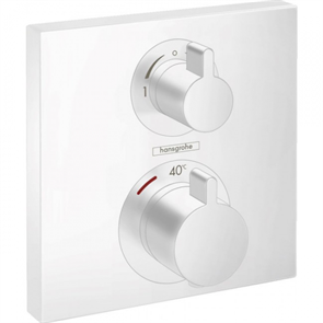 Смеситель Hansgrohe Ecostat S 15714700 для душа, термостатический, белый матовый 15714700