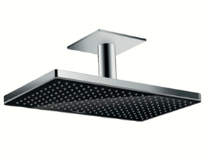 Верхний душ Hansgrohe Rainmaker Select, 460 x 270 мм, 1 режим струи, с держателем 24002600, черный/хром 24002600