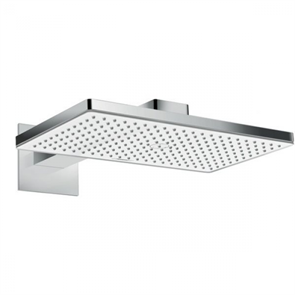 Верхний душ Hansgrohe Rainmaker Select 24003400, 460 x 270 мм, 1 режим струи, с держателем, белый/хром 24003400
