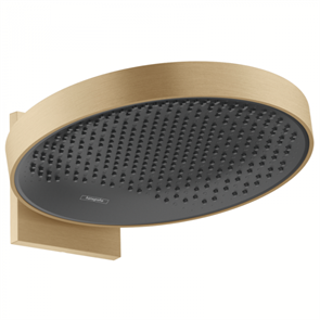 Верхний душ Hansgrohe Rainfinity 26230140, 36 х 36 см, 1 режим струи, с держателем, шлифованная бронза 26230140