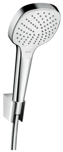 Душевой гарнитур Hansgrohe Croma Select E Vario 26413400, корпус хром, лицевая часть белая, 3 режима струи 26413400