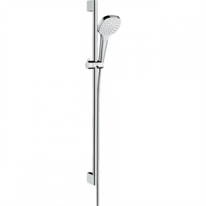 Душевой гарнитур Hansgrohe Croma Select E 1jet 26594400, корпус хром, лицевая часть белая, 1 режим струи 26594400