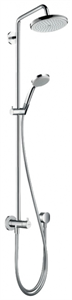 Душевой гарнитур Hansgrohe Croma 27224000 220 Showerpipe Reno верхний душ диаметр 22 см, хром 27224000