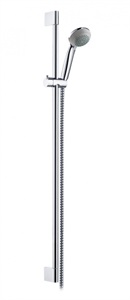 Душевой гарнитур Hansgrohe Crometta 85 Mono 27729000, штанга 90 см, корпус хром, лицевая часть серая 27729000