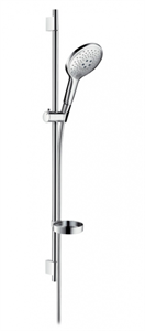 Душевой гарнитур Hansgrohe Raindance Select 150 3jet 90 27803000, корпус хром, лицевая часть белая 27803000