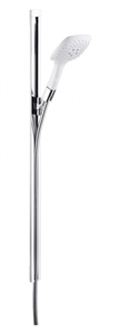 Душевой гарнитур Hansgrohe PuraVida 27853400, 90 см, корпус хром, лицевая часть белая, 3 режима струи 27853400