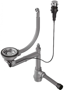 Сифон с клапаном-автоматом Omoikiri для одночашевых моек с круглым переливом WK-1-R-IN-A 4956164 4956164