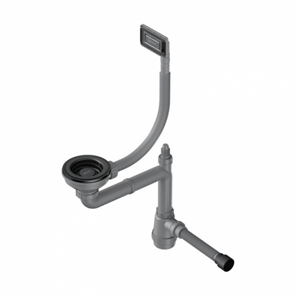 Арматура для одночашевых моек с универсальным прямоугольным переливом Omoikiri WK-1-UN-GB 4956834 4956834