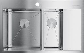 Кухонная мойка Omoikiri Akisame 78-2-IN-L нерж.сталь 4973062 4973062