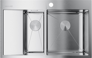 Кухонная мойка Omoikiri Akisame 78-2-IN-R нерж.сталь 4973063 4973063