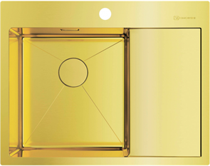 Кухонная мойка Omoikiri Akisame 65-LG-L светлое золото 4973083 4973083