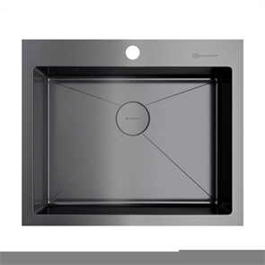 Кухонная мойка Omoikiri Akisame 59-GM вороненая сталь 4973096 4973096
