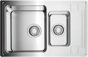 Кухонная мойка Omoikiri Mizu 78-2-IN нерж.сталь 4973731 4973731