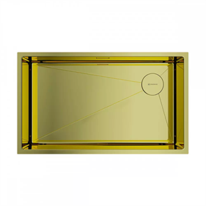 Металлическая мойка Omoikiri Taki 74-U/IF Side-LG нерж. сталь/светлое золото 4993171