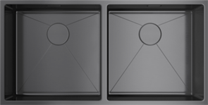 Кухонная мойка Omoikiri Taki 86-2-U/IF-GM вороненая сталь 4993793 4993793