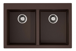 Кухонная мойка Omoikiri Bosen 80-2-DC Tetogranit/темный шоколад (4993840) 4993840
