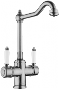Смеситель для мойки Omoikiri Tottori-SI античное серебро 4994046 4994046