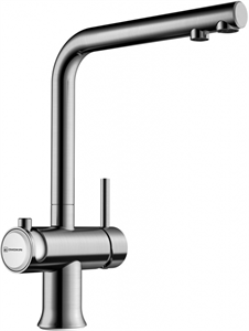 Смеситель для мойки Omoikiri Hotaru-IN-WH нерж.сталь/белый 4994050 4994050