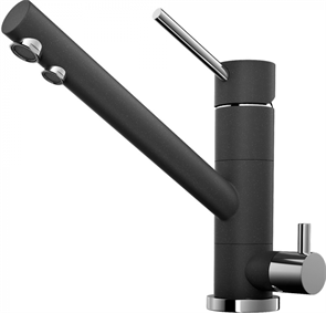 Смеситель для мойки Omoikiri Tonami-BL (4994058) черный/хром 4994058