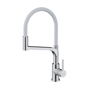 Смеситель Omoikiri Sinto 2 Plus-BN-WH нержавеющая сталь/белый 4994468 4994468