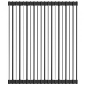 Ролл-мат для кухонных моек Omoikiri Roll-01-IN нержавеющая сталь/черный силикон 4997003 4997003