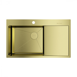 Мойка Omoikiri Akisame 86-LG-L Side светлое золото 4997045 4997045