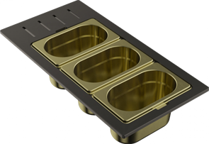 Контейнер Omoikiri DC-02-3-LG светлое золото 4999080 4999080