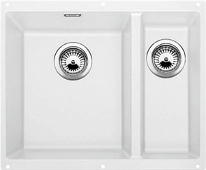 Blanco Subline 340/160-U, мойка, гранит, белый (чаша слева) 523552