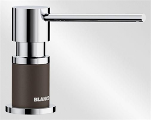 Blanco Lato, дозатор жидкого моющего средства, хром/кофе 525815
