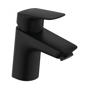 Смеситель для раковины Hansgrohe Logis 71077670, с донным клапаном Push-Open, черный матовый 71077670