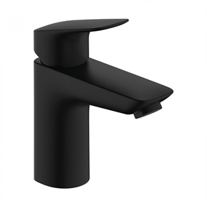 Смеситель для раковины Hansgrohe Logis 71107670, с донным клапаном Push-Open, черный матовый 71107670