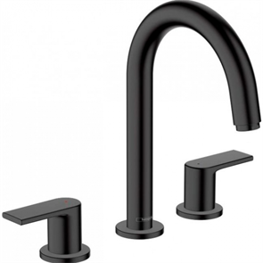 Смеситель Hansgrohe Vernis Shape 71563670 для раковины, с донным клапаном, матовый черный 71563670