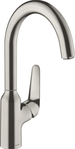 Смеситель Hansgrohe Focus 71802800 M42 для кухонной мойки, сталь 71802800