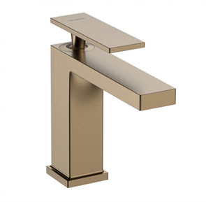 Смеситель для раковины Hansgrohe Tecturis E 73010140, с донным клапаном, цвет шлифованная бронза 73010140