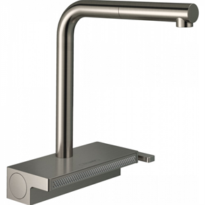 Кухонный смеситель Hansgrohe Aquno Select M81, 73830800, ComfortZone 250, с вытяжным изливом, 2 режима струи, под сталь 73830800