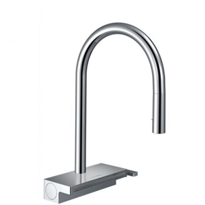Кухонный смеситель Hansgrohe Aquno Select M81, 73831000, ComfortZone 170, с вытяжным изливом, 3 режима струи, хром 73831000