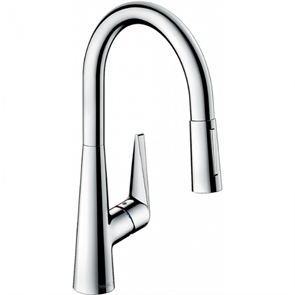 Смеситель Hansgrohe Talis 73851000, для кухонной мойки, с вытяжным изливом, цвет хром 73851000
