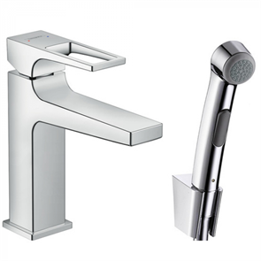 Смеситель для биде Hansgrohe Metropol 74522000 c гигиеническим душем 74522000