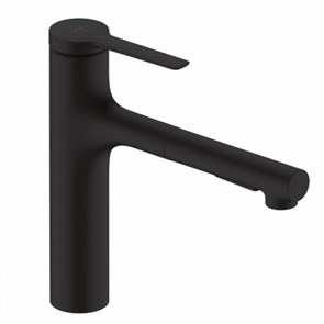 Смеситель Hansgrohe Zesis 74801670 M33 160 для кухонной мойки, черный матовый 74801670