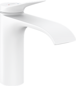 Смеситель для раковины Hansgrohe Vivenis 75022700, без донного клапана, матовый белый 75022700