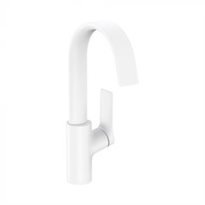 Смеситель для раковины Hansgrohe Vivenis 75030700, с донным клапаном, белый матовый 75030700