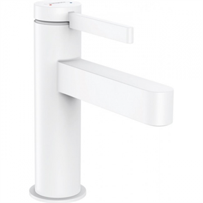 Смеситель для раковины Hansgrohe Finoris 76010700, с донным клапаном Push-Open, белый матовый 76010700
